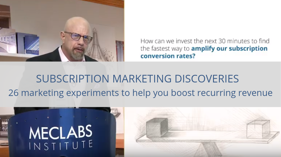 Subscription Marketing Discoveries: 26 marketing experiments to help you boost recurring revenue