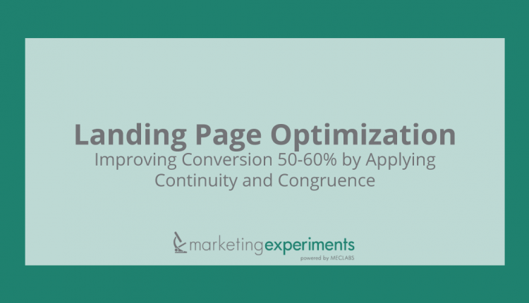  Landing Page Optimization MarketingExperiments