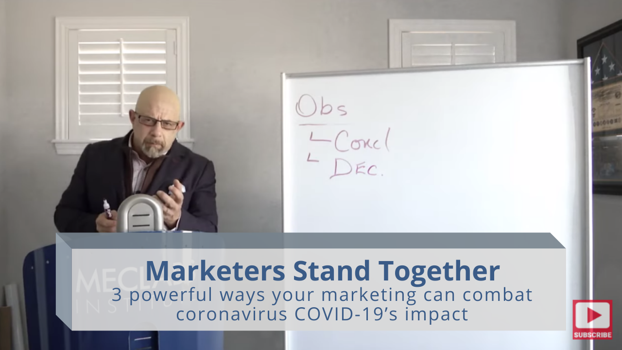 Marketers Stand Together: 3 powerful ways your marketing can combat coronavirus COVID-19’s impact