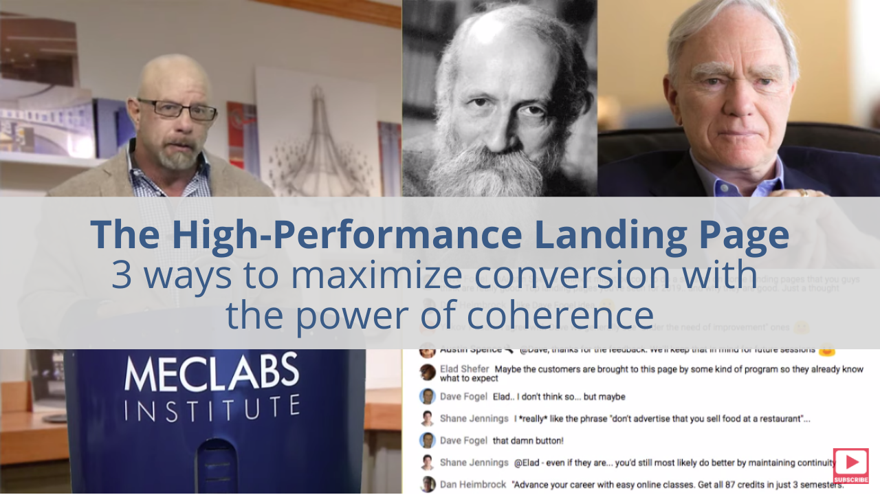 The High-Performance Landing Page: 3 ways to maximize conversion with the power of coherence