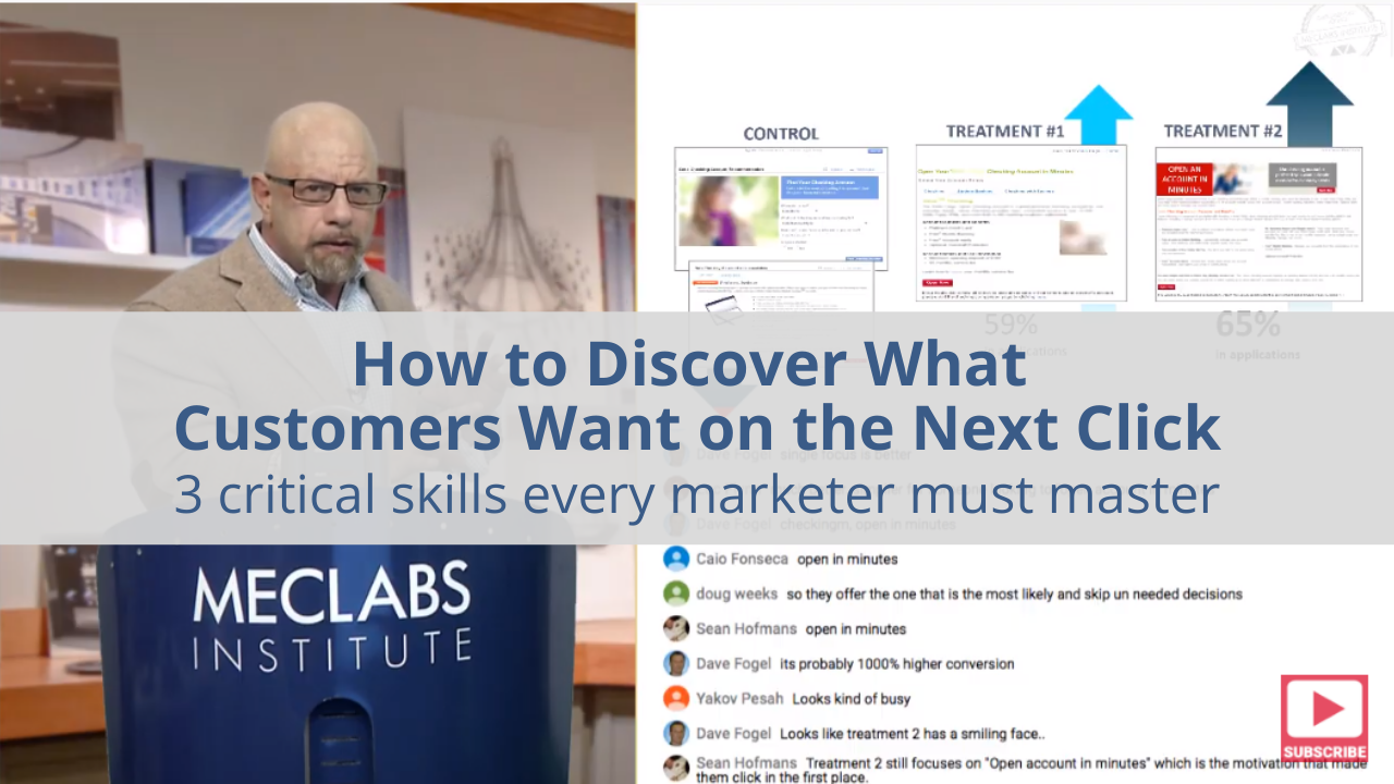 How to Discover Exactly What the Customer Wants to See on the Next Click: 3 critical skills every marketer must master