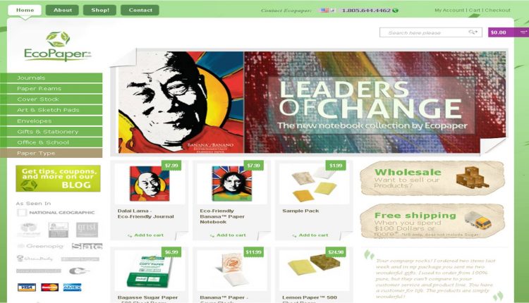 Ecopaper Live Optimization Page