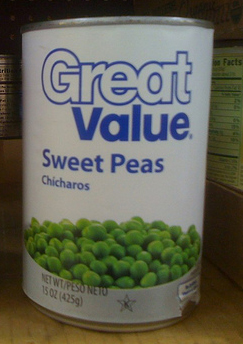 Great Value Peas