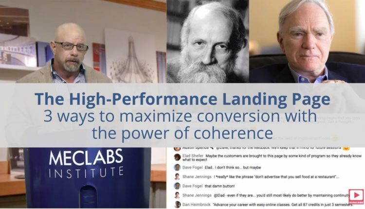 The High-Performance Landing Page: 3 ways to maximize conversion with the power of coherence